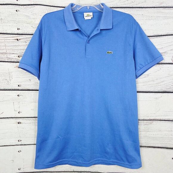 Lacoste Men’s Blue Polo Shirt Size 7 (XXL) 100% Cotton Made in France - Picture 1 of 8